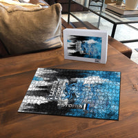 Estonia Elagu Eesti Lions Puzzle Watercolor Splash Flag Heraldic