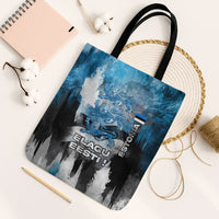Estonia Elagu Eesti Lions Tote Bag Watercolor Splash Flag Heraldic