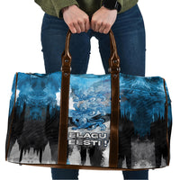 Estonia Elagu Eesti Lions Travel Bag Watercolor Splash Flag Heraldic