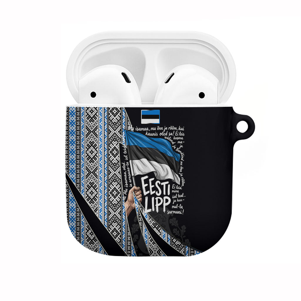 Estonia June 4 1884 Eesti Lipp AirPods Case Ethnic Traditional Folk Art Flag