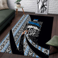 Estonia June 4 1884 Eesti Lipp Area Rug Ethnic Traditional Folk Art Flag