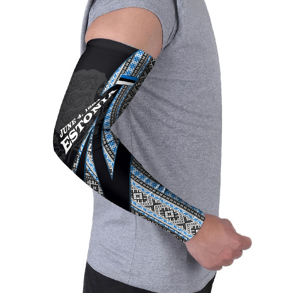 Estonia June 4 1884 Eesti Lipp Arm Sleeves Ethnic Traditional Folk Art Flag