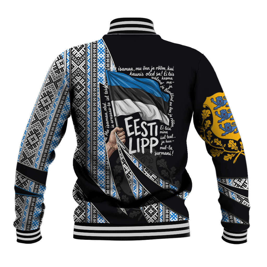 Estonia June 4 1884 Eesti Lipp Baseball Jacket Ethnic Traditional Folk Art Flag