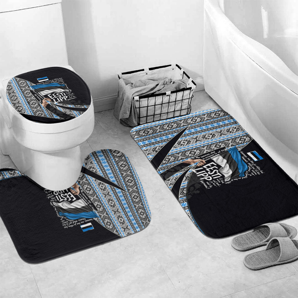 Estonia June 4 1884 Eesti Lipp Bathroom Set Ethnic Traditional Folk Art Flag