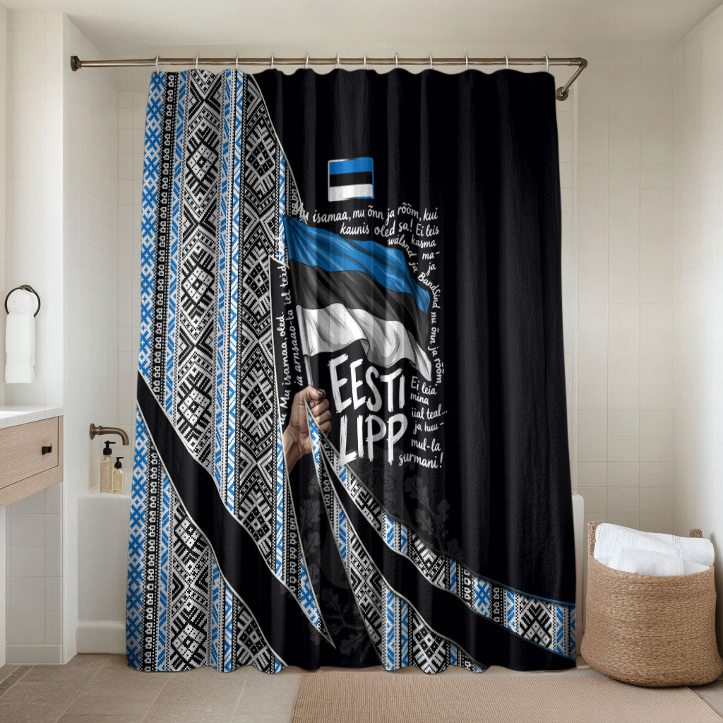 Estonia June 4 1884 Eesti Lipp Bathroom Set Ethnic Traditional Folk Art Flag