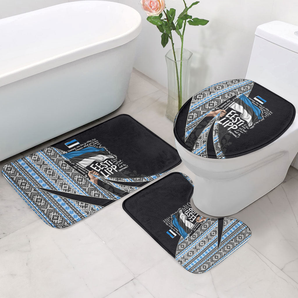 Estonia June 4 1884 Eesti Lipp Bathroom Set Ethnic Traditional Folk Art Flag