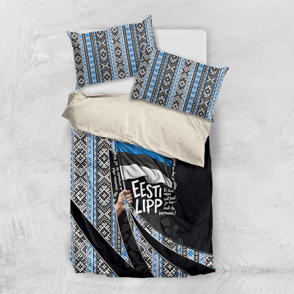 Estonia June 4 1884 Eesti Lipp Bedding Set Ethnic Traditional Folk Art Flag