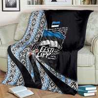Estonia June 4 1884 Eesti Lipp Blanket Ethnic Traditional Folk Art Flag