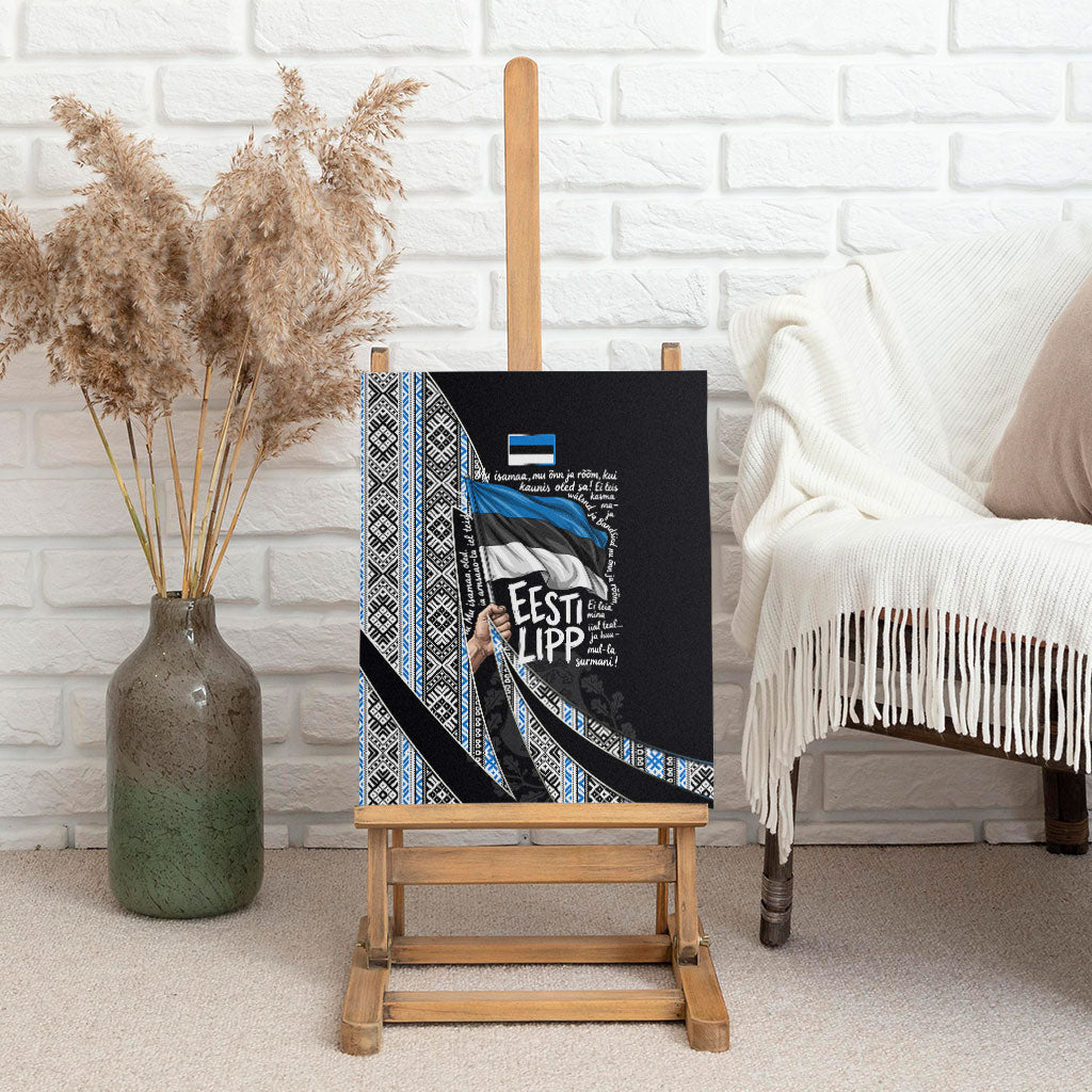 Estonia June 4 1884 Eesti Lipp Canvas Wall Art Ethnic Traditional Folk Art Flag