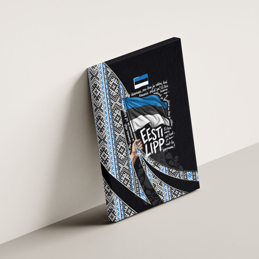 Estonia June 4 1884 Eesti Lipp Canvas Wall Art Ethnic Traditional Folk Art Flag