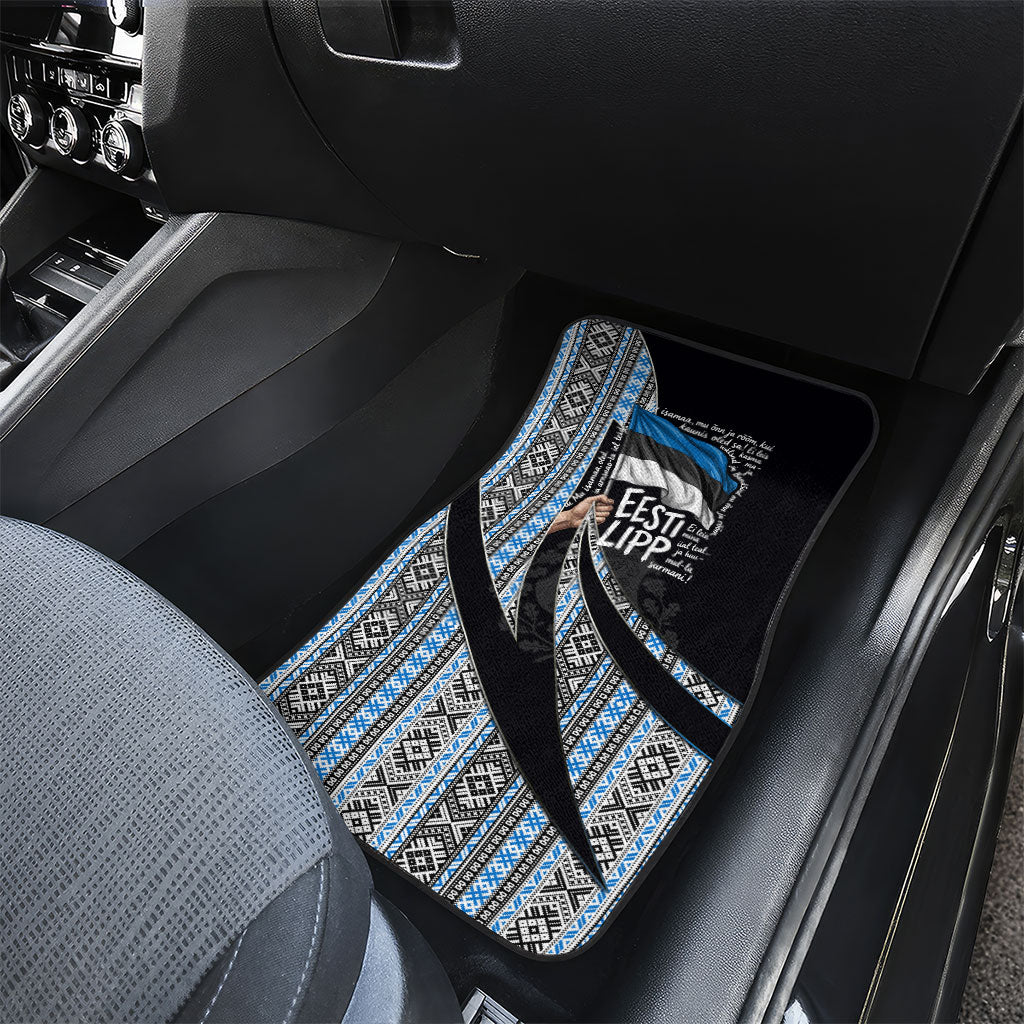 Estonia June 4 1884 Eesti Lipp Car Mats Ethnic Traditional Folk Art Flag
