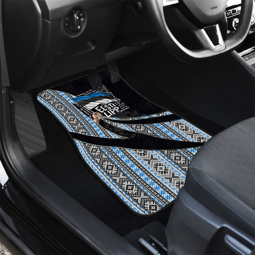 Estonia June 4 1884 Eesti Lipp Car Mats Ethnic Traditional Folk Art Flag