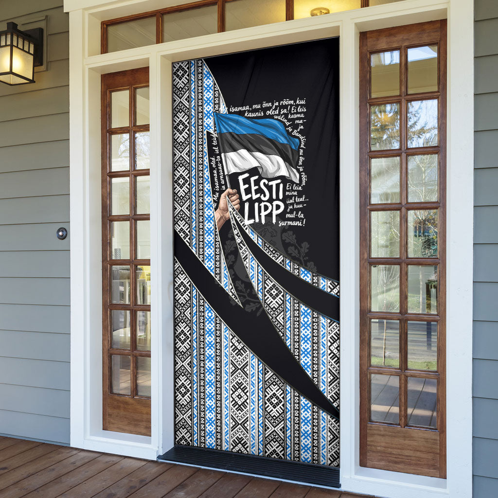 Estonia June 4 1884 Eesti Lipp Door Cover Ethnic Traditional Folk Art Flag