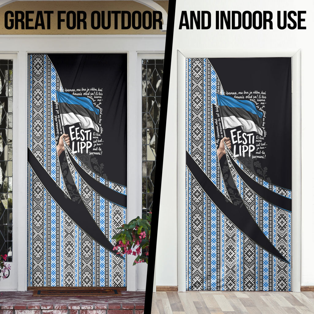 Estonia June 4 1884 Eesti Lipp Door Cover Ethnic Traditional Folk Art Flag