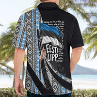 Estonia June 4 1884 Eesti Lipp Hawaiian Shirt Ethnic Traditional Folk Art Flag