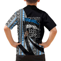 Estonia June 4 1884 Eesti Lipp Hawaiian Shirt Ethnic Traditional Folk Art Flag