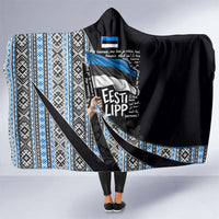 Estonia June 4 1884 Eesti Lipp Hooded Blanket Ethnic Traditional Folk Art Flag