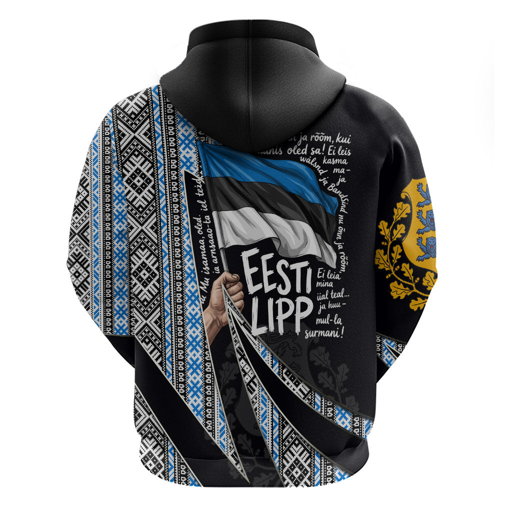 Estonia June 4 1884 Eesti Lipp Hoodie Ethnic Traditional Folk Art Flag