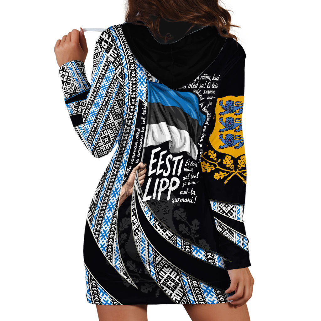 Estonia June 4 1884 Eesti Lipp Hoodie Dress Ethnic Traditional Folk Art Flag