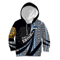Estonia June 4 1884 Eesti Lipp Kid Hoodie Ethnic Traditional Folk Art Flag