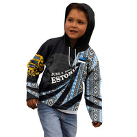 Estonia June 4 1884 Eesti Lipp Kid Hoodie Ethnic Traditional Folk Art Flag