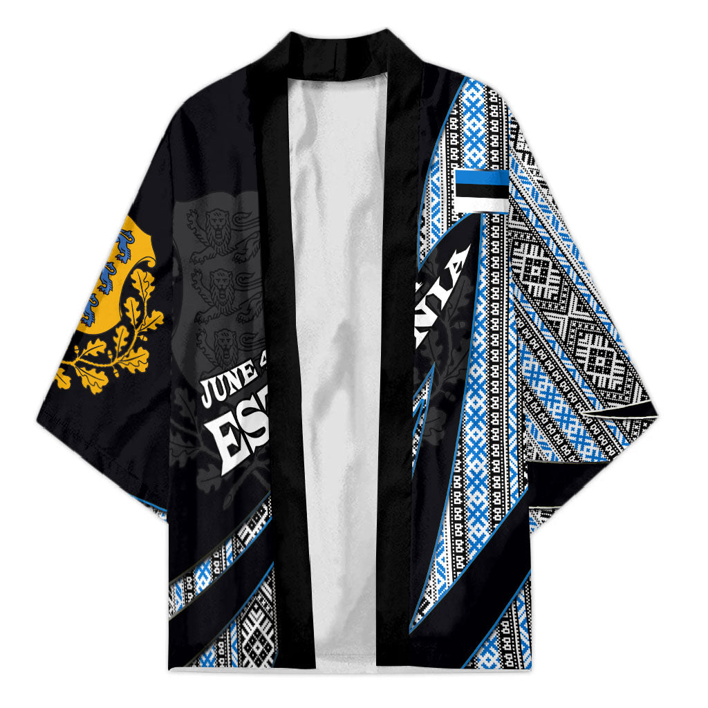 Estonia June 4 1884 Eesti Lipp Kimono Ethnic Traditional Folk Art Flag