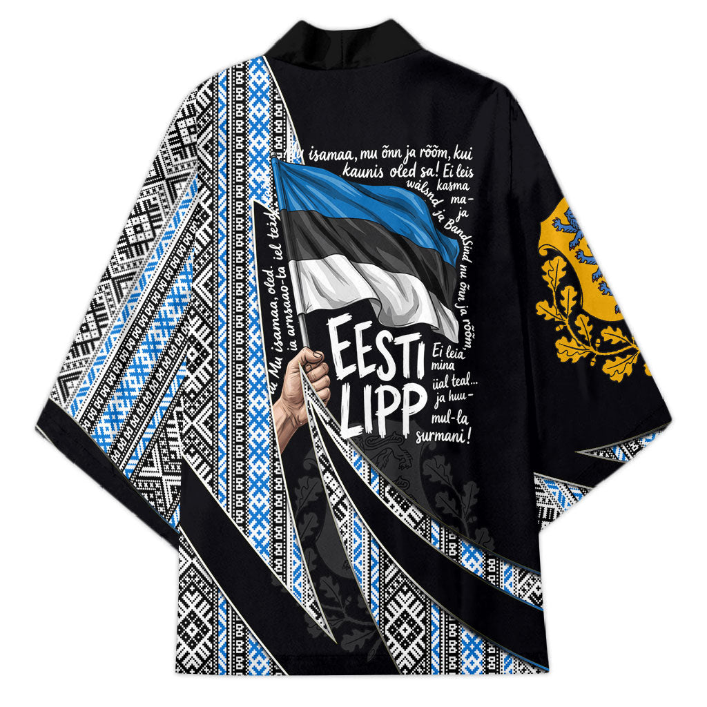 Estonia June 4 1884 Eesti Lipp Kimono Ethnic Traditional Folk Art Flag