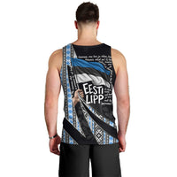 Estonia June 4 1884 Eesti Lipp Men Tank Top Ethnic Traditional Folk Art Flag