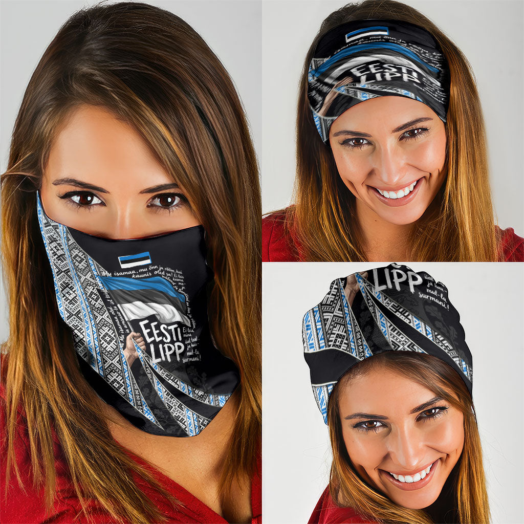 Estonia June 4 1884 Eesti Lipp Neck Gaiter Ethnic Traditional Folk Art Flag