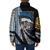 Estonia June 4 1884 Eesti Lipp Padded Jacket Ethnic Traditional Folk Art Flag