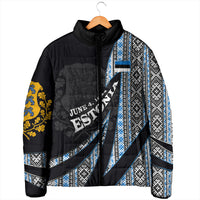 Estonia June 4 1884 Eesti Lipp Padded Jacket Ethnic Traditional Folk Art Flag