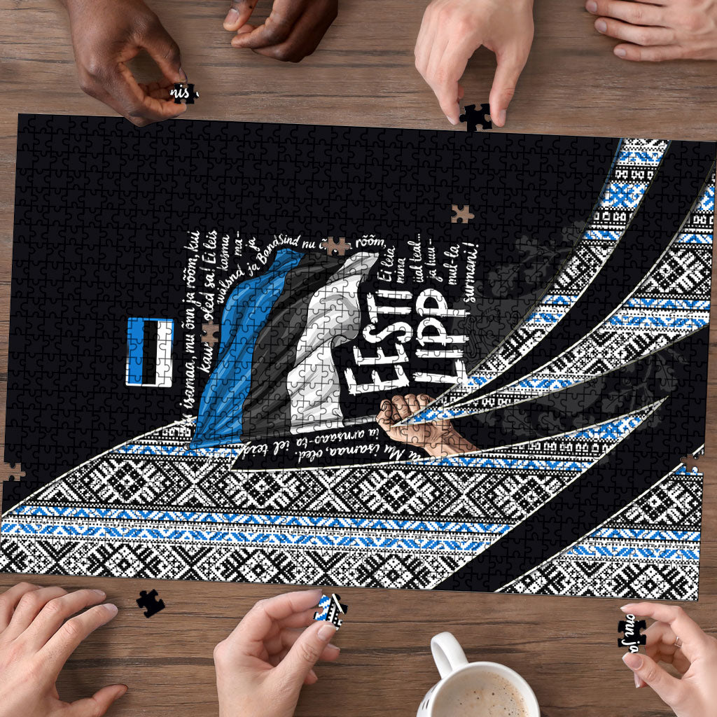 Estonia June 4 1884 Eesti Lipp Puzzle Ethnic Traditional Folk Art Flag