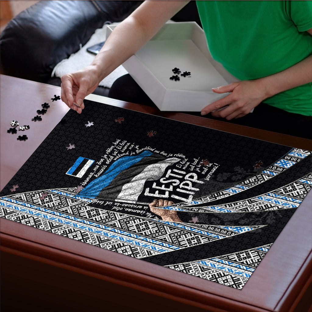 Estonia June 4 1884 Eesti Lipp Puzzle Ethnic Traditional Folk Art Flag