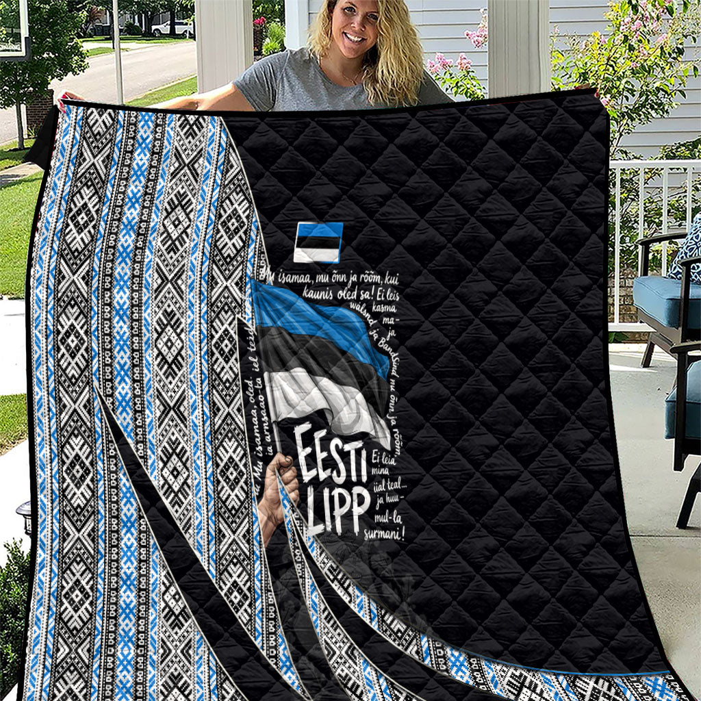 Estonia June 4 1884 Eesti Lipp Quilt Ethnic Traditional Folk Art Flag