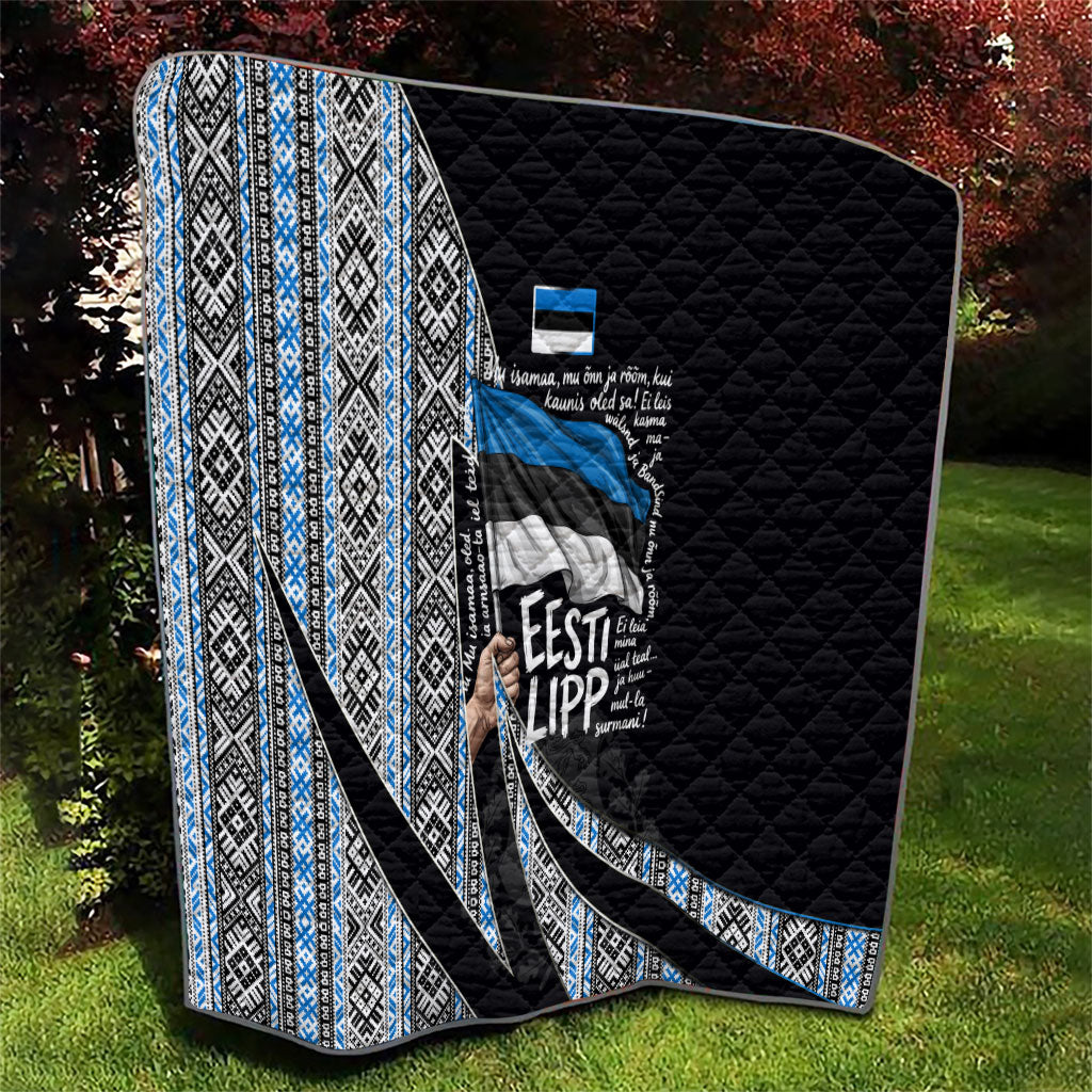 Estonia June 4 1884 Eesti Lipp Quilt Ethnic Traditional Folk Art Flag
