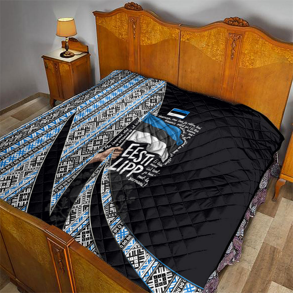 Estonia June 4 1884 Eesti Lipp Quilt Ethnic Traditional Folk Art Flag