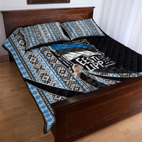 Estonia June 4 1884 Eesti Lipp Quilt Bed Set Ethnic Traditional Folk Art Flag