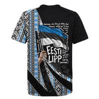 Estonia June 4 1884 Eesti Lipp Rugby Jersey Ethnic Traditional Folk Art Flag