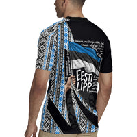 Estonia June 4 1884 Eesti Lipp Rugby Jersey Ethnic Traditional Folk Art Flag