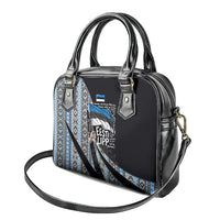 Estonia June 4 1884 Eesti Lipp Shoulder Handbag Ethnic Traditional Folk Art Flag