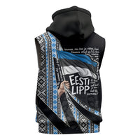 Estonia June 4 1884 Eesti Lipp Sleeveless Hoodie Ethnic Traditional Folk Art Flag