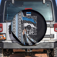 Estonia June 4 1884 Eesti Lipp Spare Tire Cover Ethnic Traditional Folk Art Flag