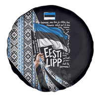 Estonia June 4 1884 Eesti Lipp Spare Tire Cover Ethnic Traditional Folk Art Flag