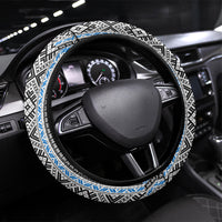 Estonia June 4 1884 Eesti Lipp Steering Wheel Cover Ethnic Traditional Folk Art Flag