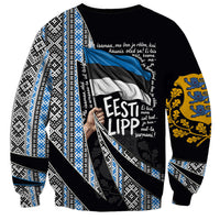 Estonia June 4 1884 Eesti Lipp Sweatshirt Ethnic Traditional Folk Art Flag