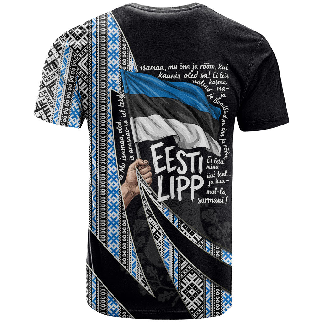 Estonia June 4 1884 Eesti Lipp T Shirt Ethnic Traditional Folk Art Flag