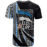 Estonia June 4 1884 Eesti Lipp T Shirt Ethnic Traditional Folk Art Flag