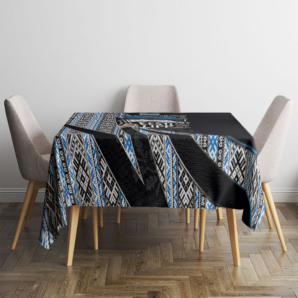 Estonia June 4 1884 Eesti Lipp Tablecloth Ethnic Traditional Folk Art Flag