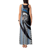 Estonia June 4 1884 Eesti Lipp Tank Maxi Dress Ethnic Traditional Folk Art Flag