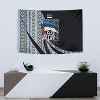 Estonia June 4 1884 Eesti Lipp Tapestry Ethnic Traditional Folk Art Flag